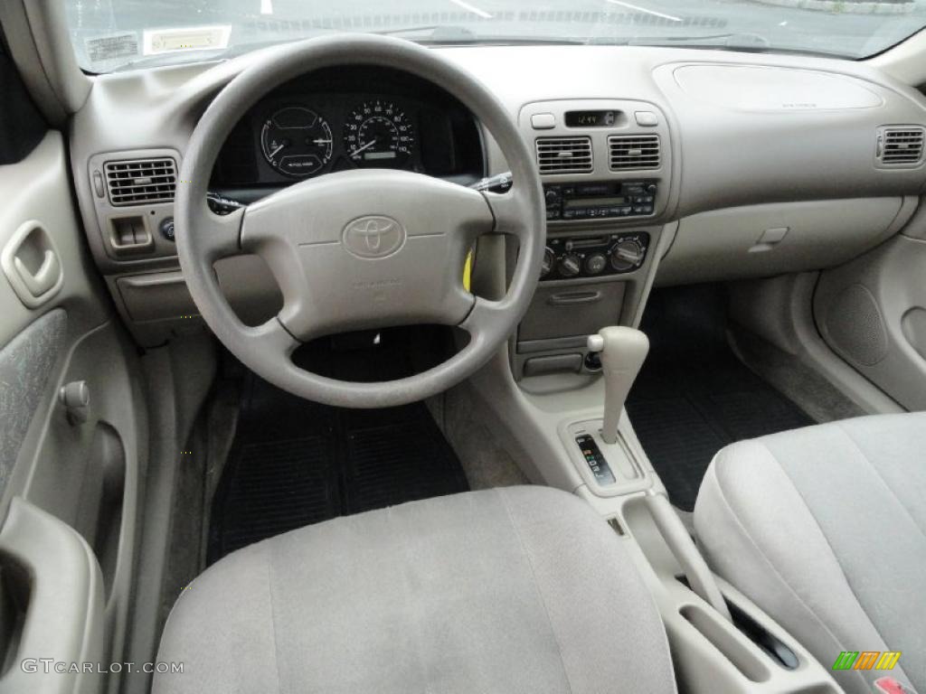 1999 Corolla VE - Satin Black Metallic / Pebble Beige photo #12