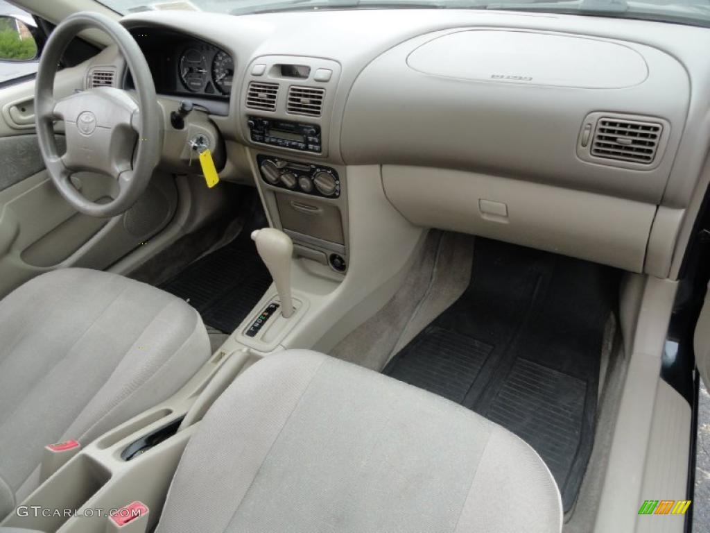 1999 Corolla VE - Satin Black Metallic / Pebble Beige photo #13