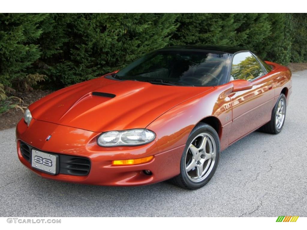 2002 Camaro Z28 SS 35th Anniversary Edition Coupe - Sunset Orange Metallic / Ebony Black photo #2