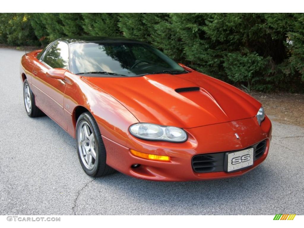 2002 Camaro Z28 SS 35th Anniversary Edition Coupe - Sunset Orange Metallic / Ebony Black photo #7