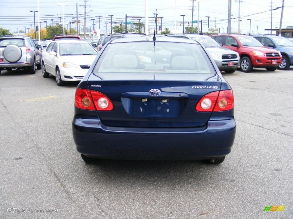 2006 Corolla LE - Indigo Ink Pearl / Stone photo #4
