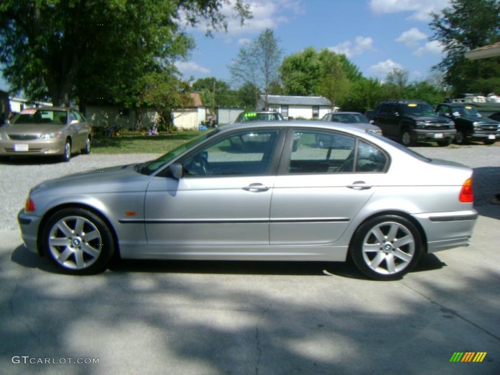 2001 3 Series 325i Sedan - Titanium Silver Metallic / Grey photo #8