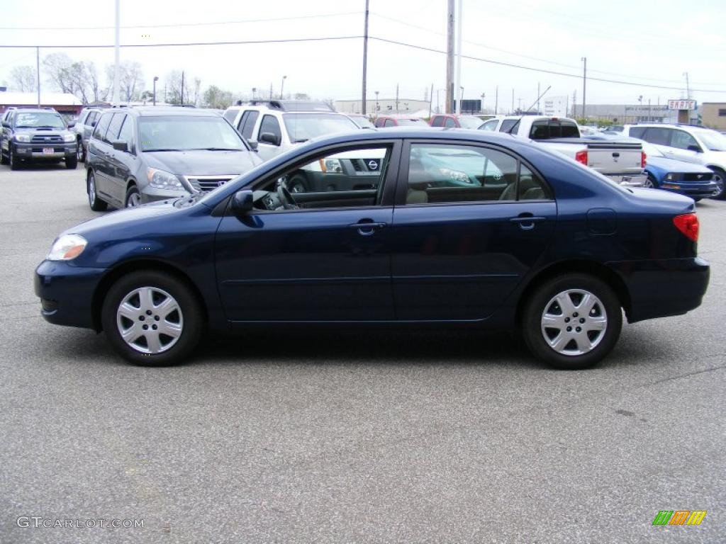 2006 Corolla LE - Indigo Ink Pearl / Stone photo #6