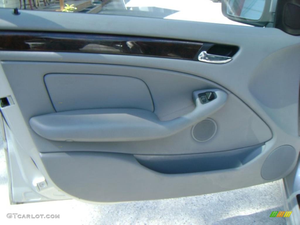 2001 3 Series 325i Sedan - Titanium Silver Metallic / Grey photo #12