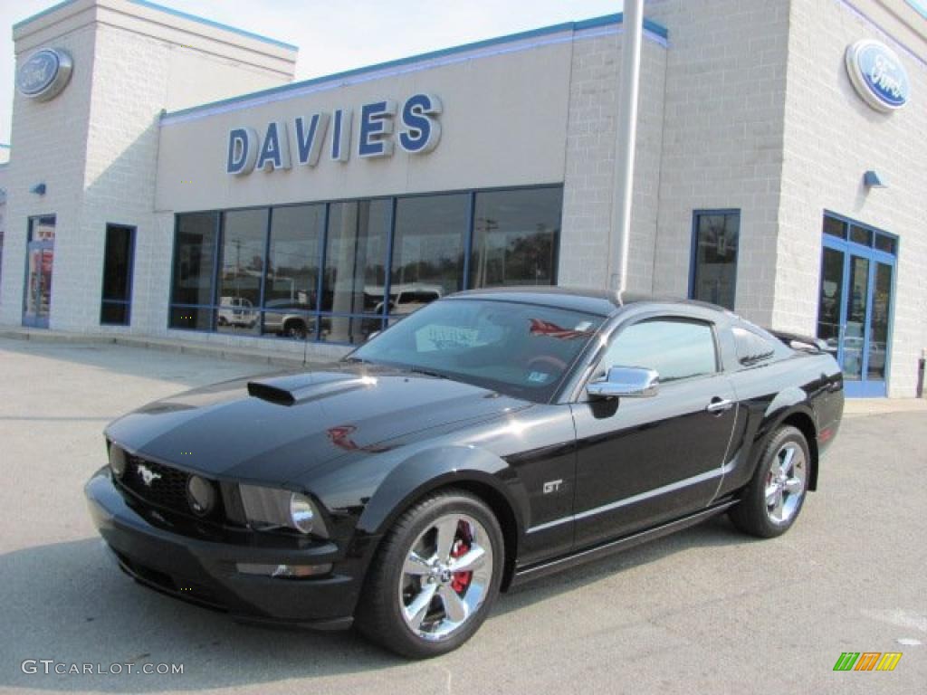 2008 Mustang GT Deluxe Coupe - Black / Dark Charcoal photo #1