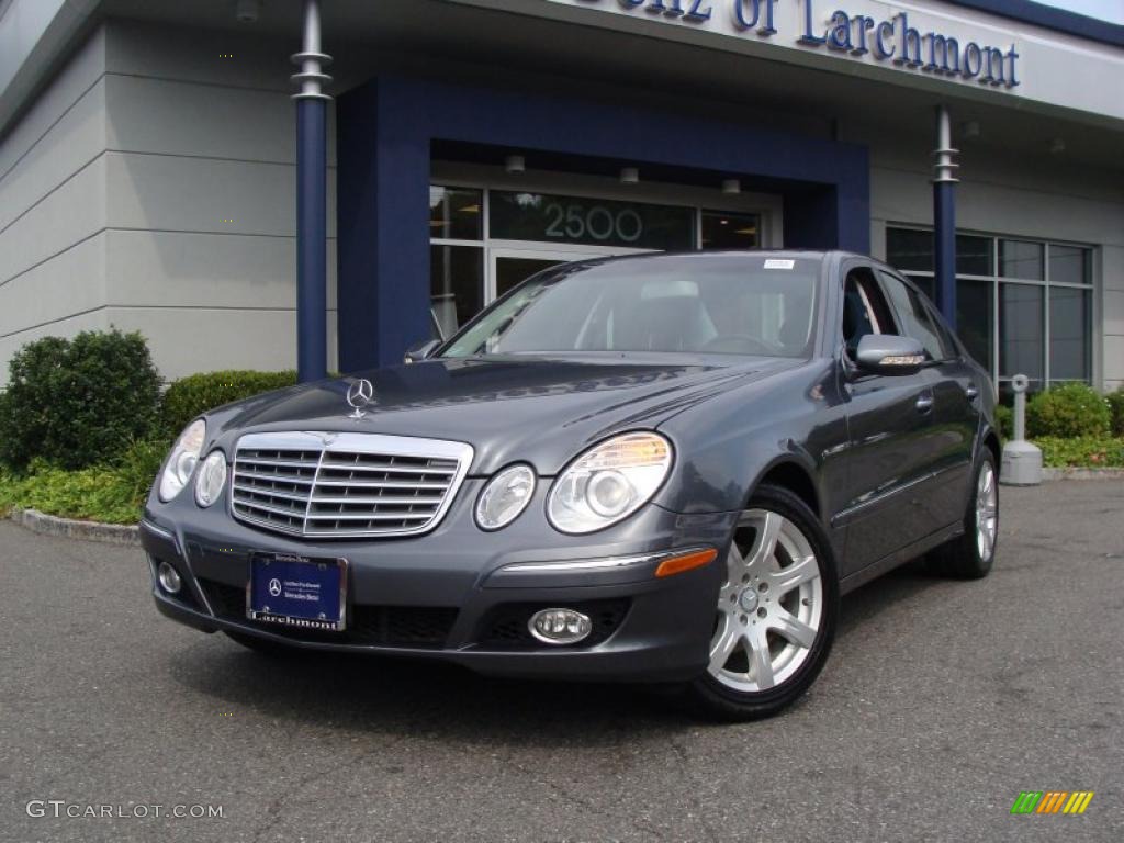 2008 E 350 Sedan - Flint Grey Metallic / Black photo #1
