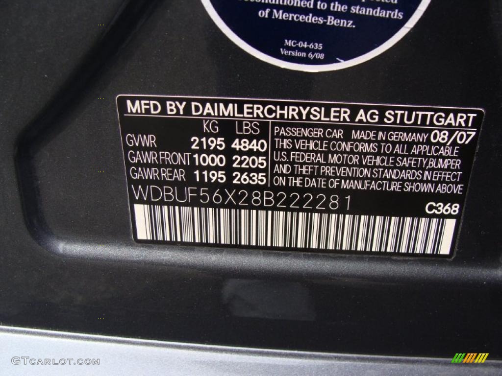 2008 E 350 Sedan - Flint Grey Metallic / Black photo #30