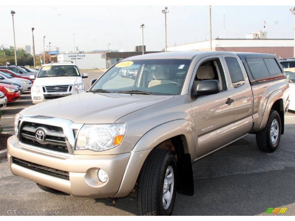 2008 Tacoma V6 PreRunner Access Cab - Desert Sand Mica / Taupe photo #1