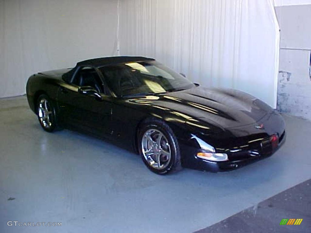 2000 Corvette Convertible - Black / Black photo #1