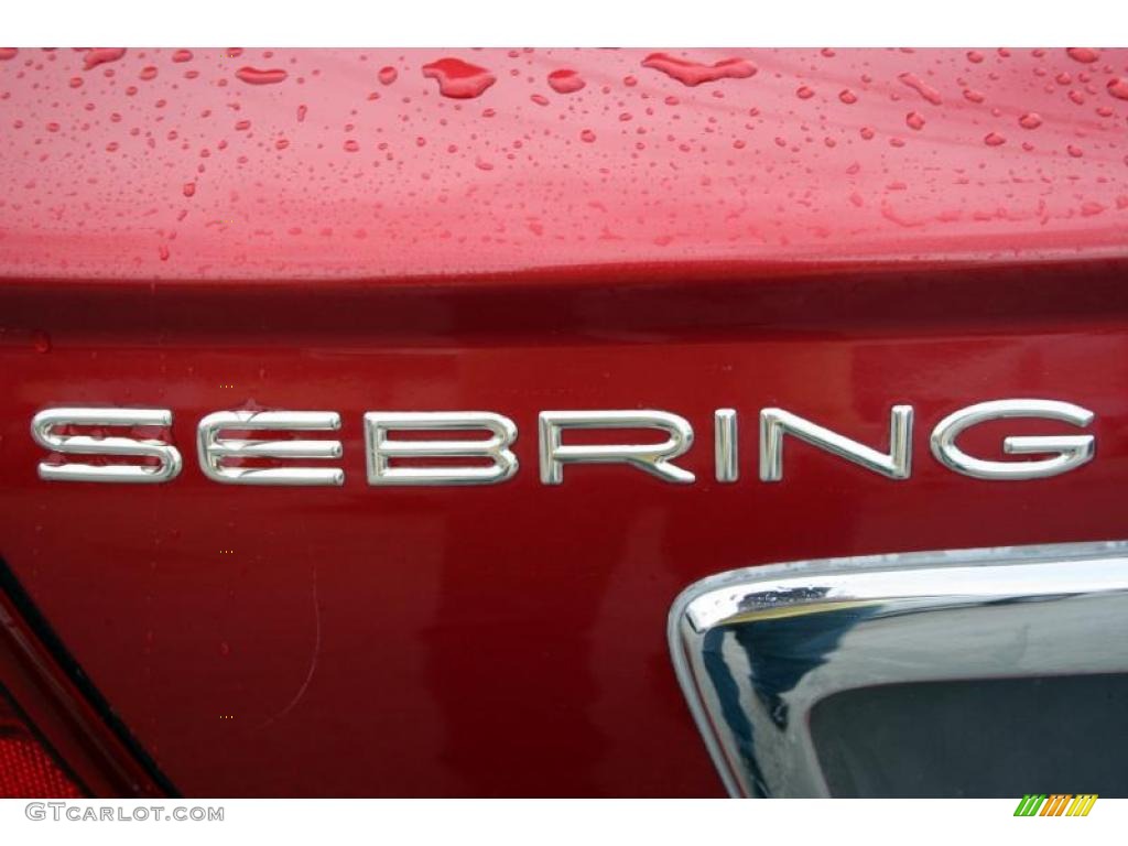 2003 Sebring LXi Convertible - Inferno Red Tinted Pearl / Taupe photo #48