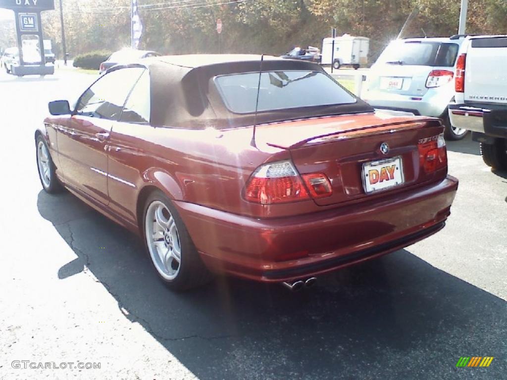 2001 3 Series 330i Convertible - Siena Red Metallic / Sand photo #4