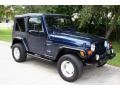 2002 Patriot Blue Pearl Jeep Wrangler Sport 4x4  photo #13