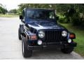 2002 Patriot Blue Pearl Jeep Wrangler Sport 4x4  photo #15