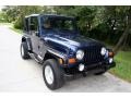 2002 Patriot Blue Pearl Jeep Wrangler Sport 4x4  photo #17