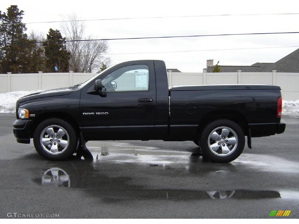 2003 Ram 1500 ST Regular Cab - Black / Dark Slate Gray photo #2