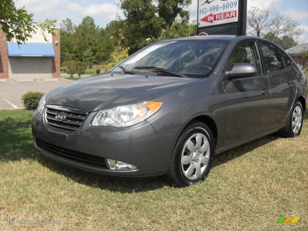 2009 Elantra GLS Sedan - Carbon Gray / Gray photo #2