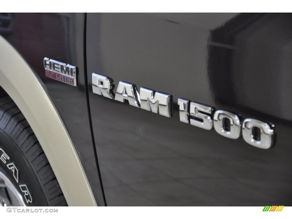 2011 Ram 1500 Laramie Crew Cab - Rugged Brown Pearl / Light Pebble Beige/Bark Brown photo #9