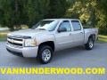 2008 Silver Birch Metallic Chevrolet Silverado 1500 LT Crew Cab  photo #1