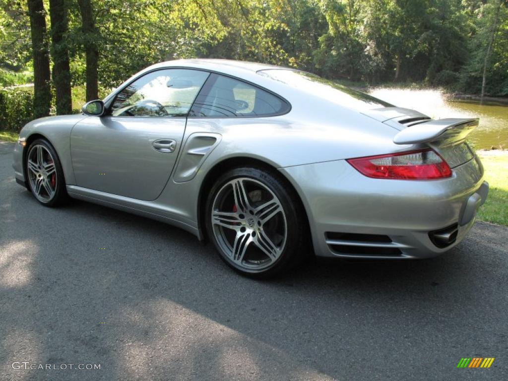 2007 911 Turbo Coupe - GT Silver Metallic / Natural Leather Grey photo #4