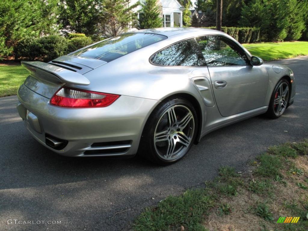 2007 911 Turbo Coupe - GT Silver Metallic / Natural Leather Grey photo #6