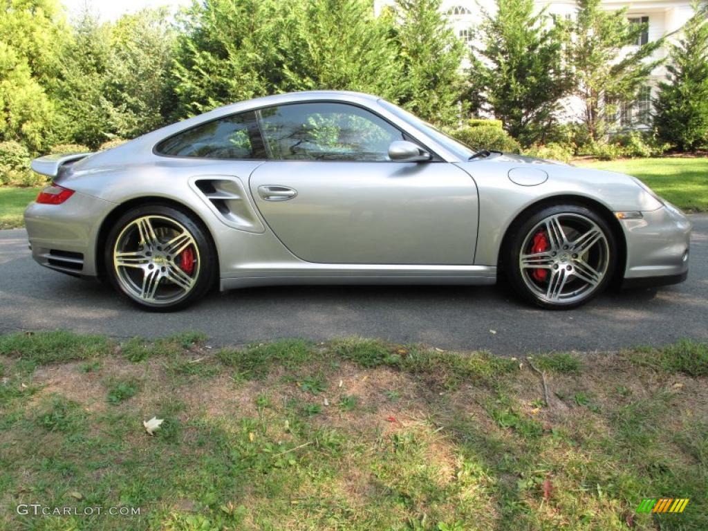 2007 911 Turbo Coupe - GT Silver Metallic / Natural Leather Grey photo #7