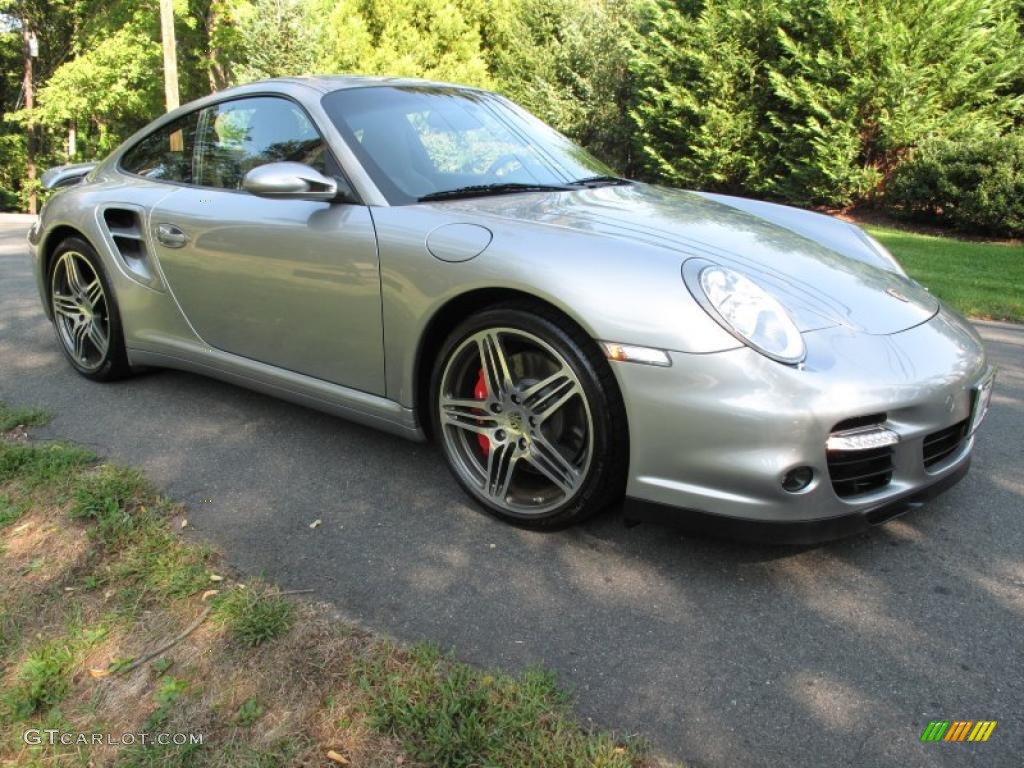 2007 911 Turbo Coupe - GT Silver Metallic / Natural Leather Grey photo #8
