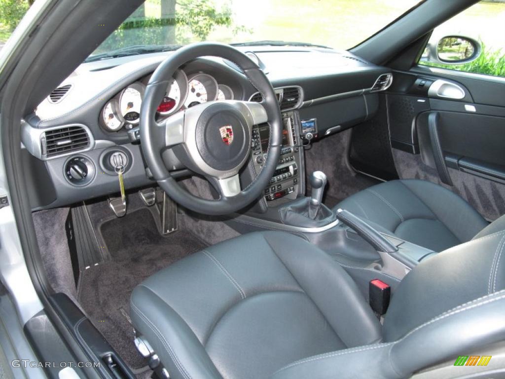 2007 911 Turbo Coupe - GT Silver Metallic / Natural Leather Grey photo #11