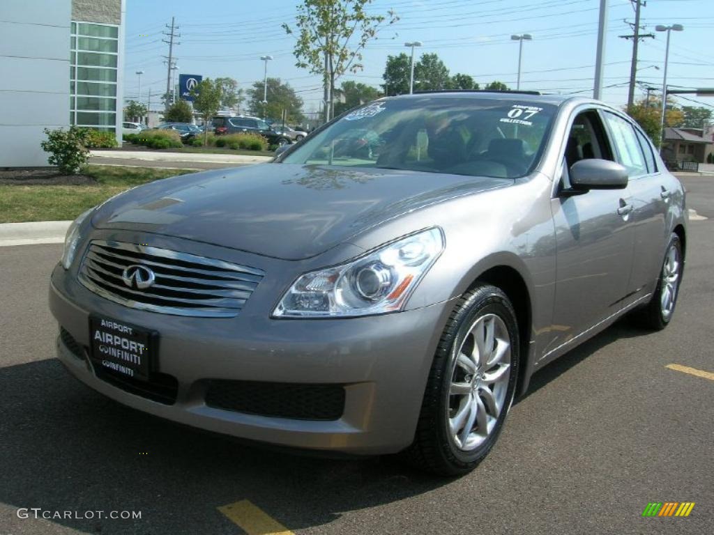 2007 G 35 x Sedan - Platinum Graphite Metallic / Graphite Black photo #1