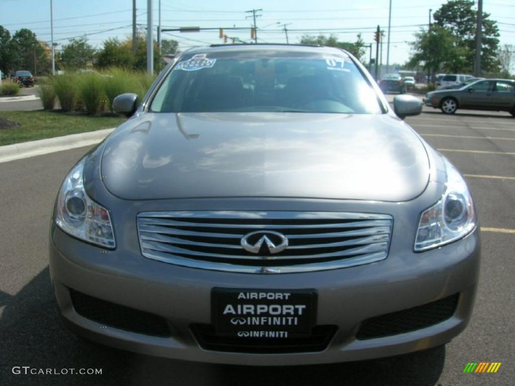 2007 G 35 x Sedan - Platinum Graphite Metallic / Graphite Black photo #2