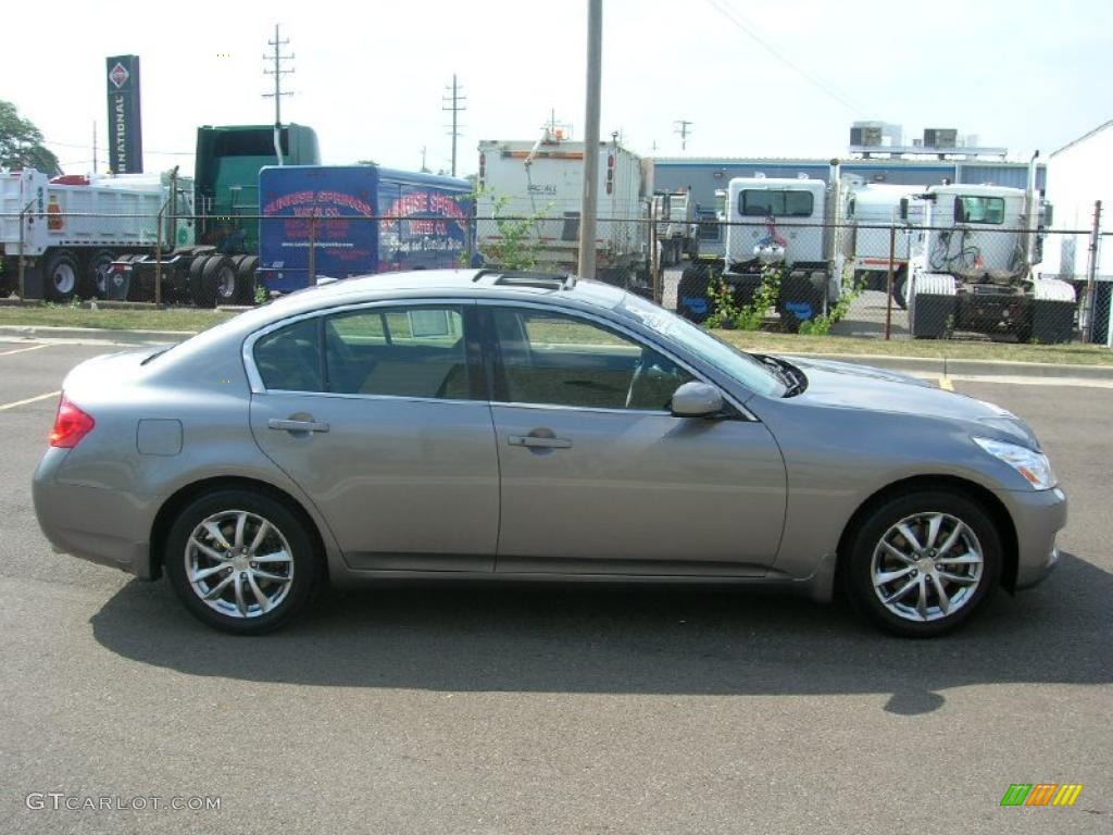 2007 G 35 x Sedan - Platinum Graphite Metallic / Graphite Black photo #4