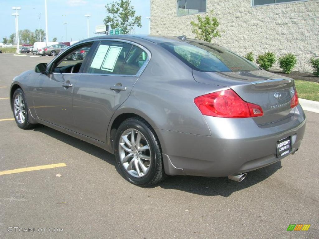 2007 G 35 x Sedan - Platinum Graphite Metallic / Graphite Black photo #7