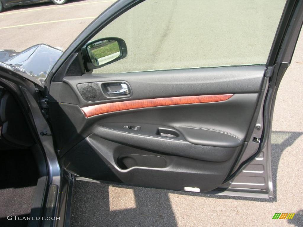 2007 G 35 x Sedan - Platinum Graphite Metallic / Graphite Black photo #12