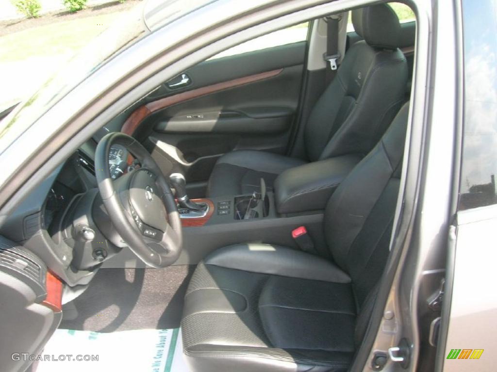 2007 G 35 x Sedan - Platinum Graphite Metallic / Graphite Black photo #16