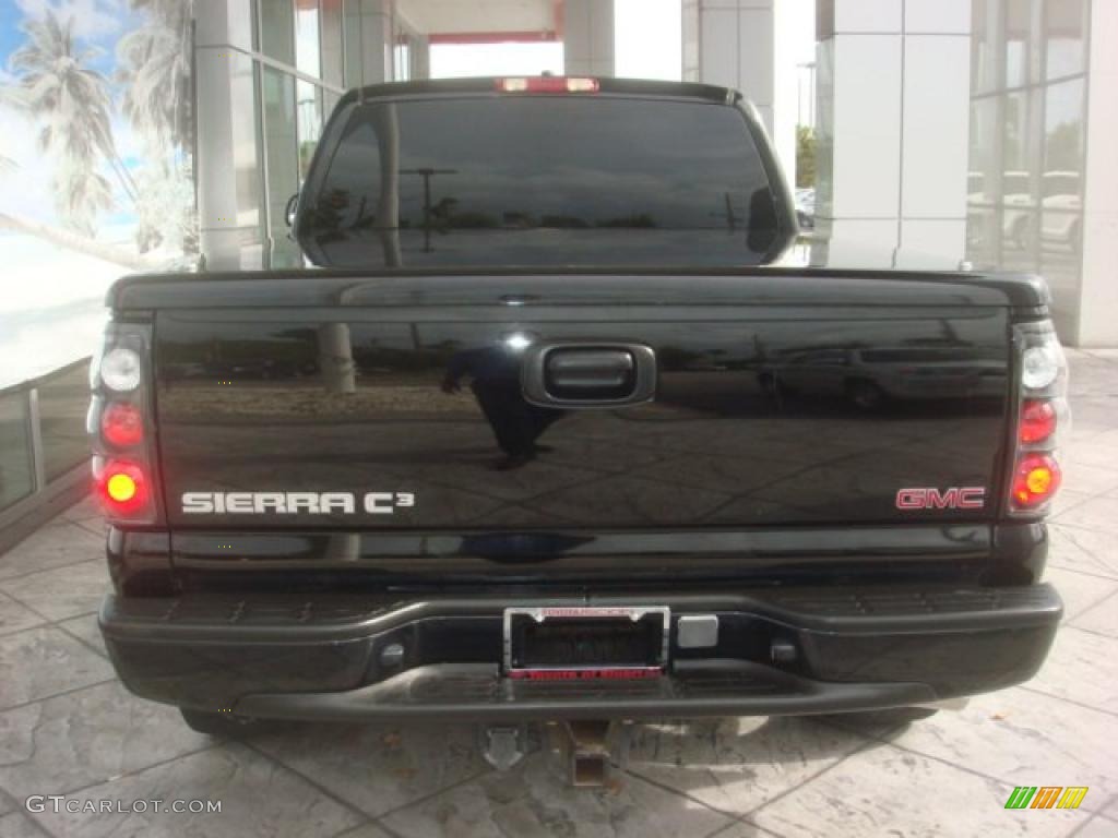 2001 Sierra 1500 C3 Extended Cab 4WD - Onyx Black / Gray Two Tone photo #10