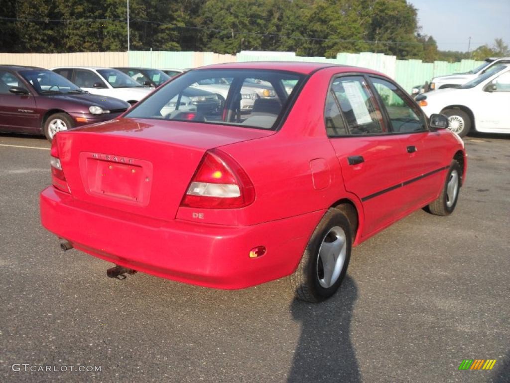 1997 Mirage DE Sedan - Cambridge Red Pearl / Gray photo #7