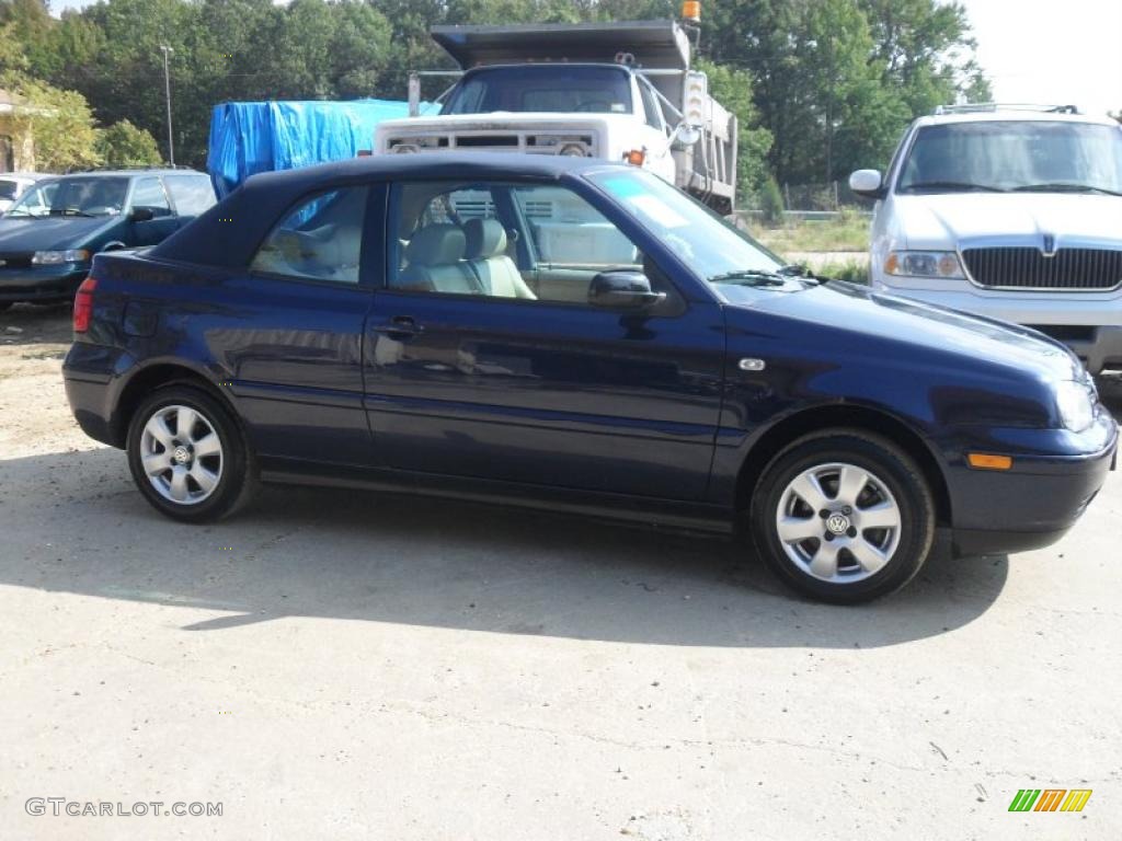 2002 Cabrio GLX - Marlin Blue Pearl / Beige photo #4