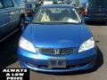 2004 Vivid Blue Pearl Honda Civic EX Coupe  photo #2