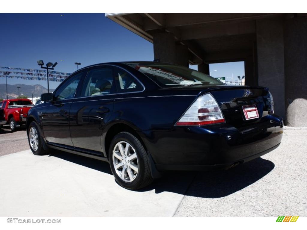 2008 Taurus SEL AWD - Dark Ink Blue Metallic / Medium Light Stone photo #5