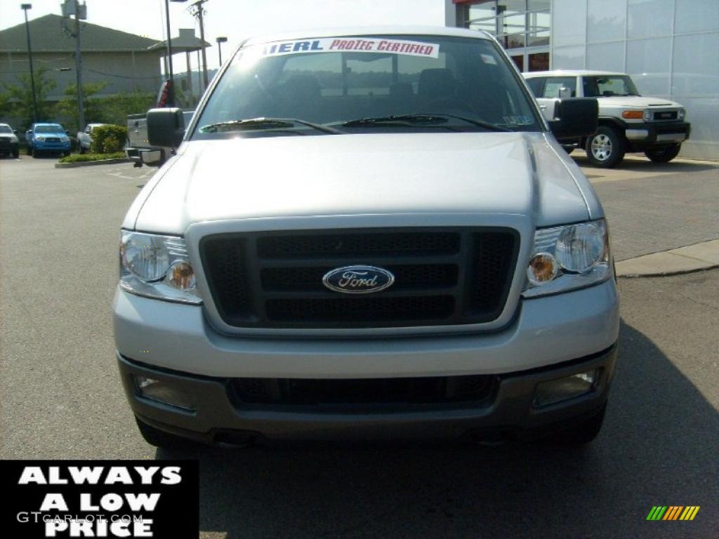 2005 F150 FX4 SuperCab 4x4 - Silver Metallic / Black photo #2