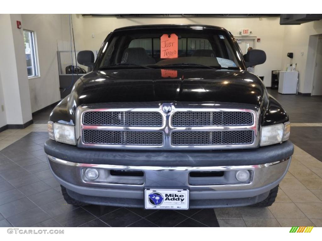 1998 Ram 1500 Laramie SLT Extended Cab 4x4 - Black / Beige photo #2