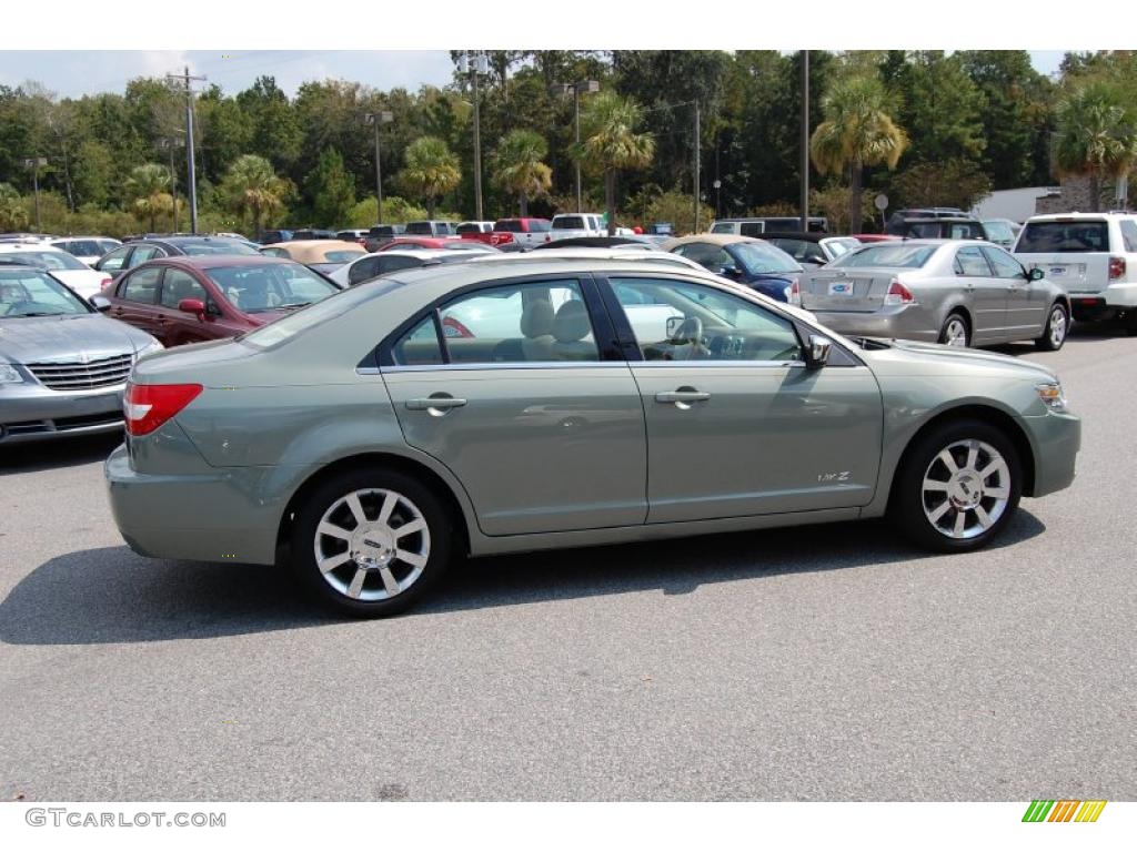 2008 MKZ Sedan - Moss Green Metallic / Sand photo #16