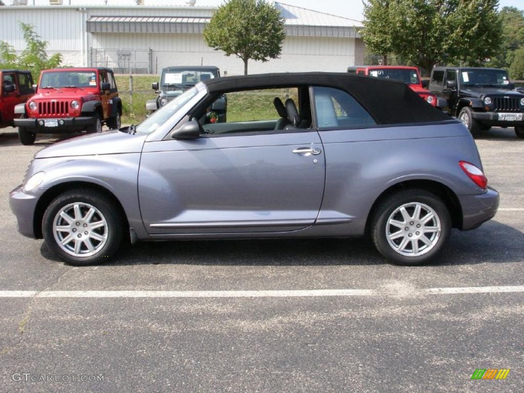 2007 PT Cruiser Convertible - Opal Gray Metallic / Pastel Slate Gray photo #9