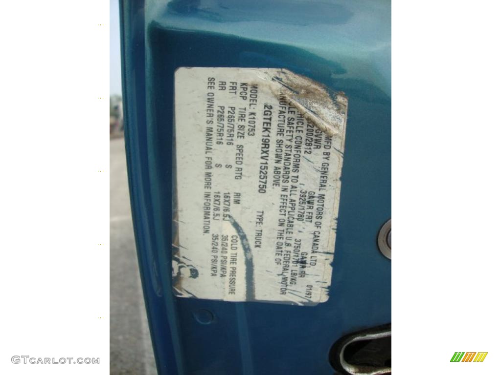 1997 Sierra 1500 SLE Extended Cab 4x4 - Light Stellar Blue Metallic / Pewter Gray photo #43