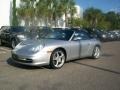 2003 Arctic Silver Metallic Porsche 911 Carrera Cabriolet  photo #1