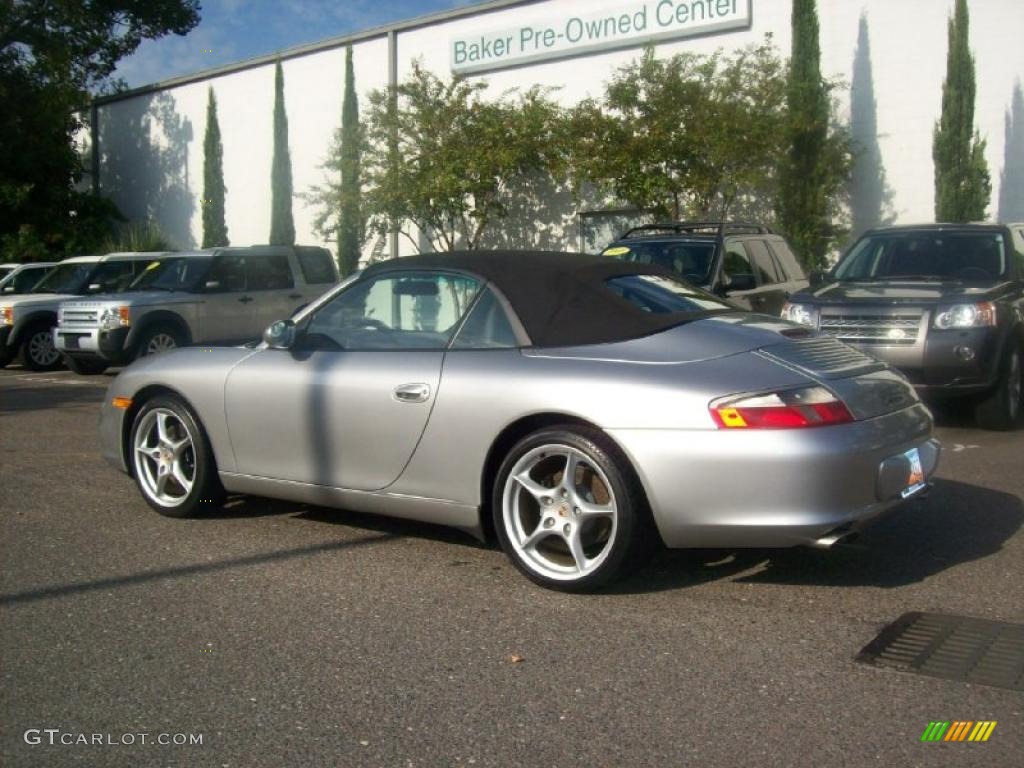 2003 911 Carrera Cabriolet - Arctic Silver Metallic / Black photo #4