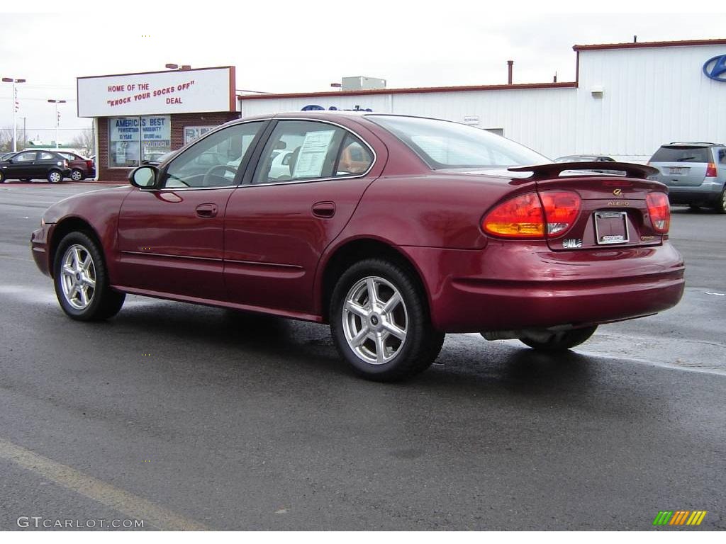 2003 Alero GLS Sedan - Ruby Red Metallic / Neutral photo #3