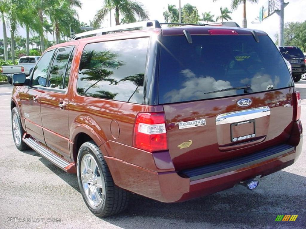 2008 Expedition EL Limited 4x4 - Dark Copper Metallic / Stone photo #10