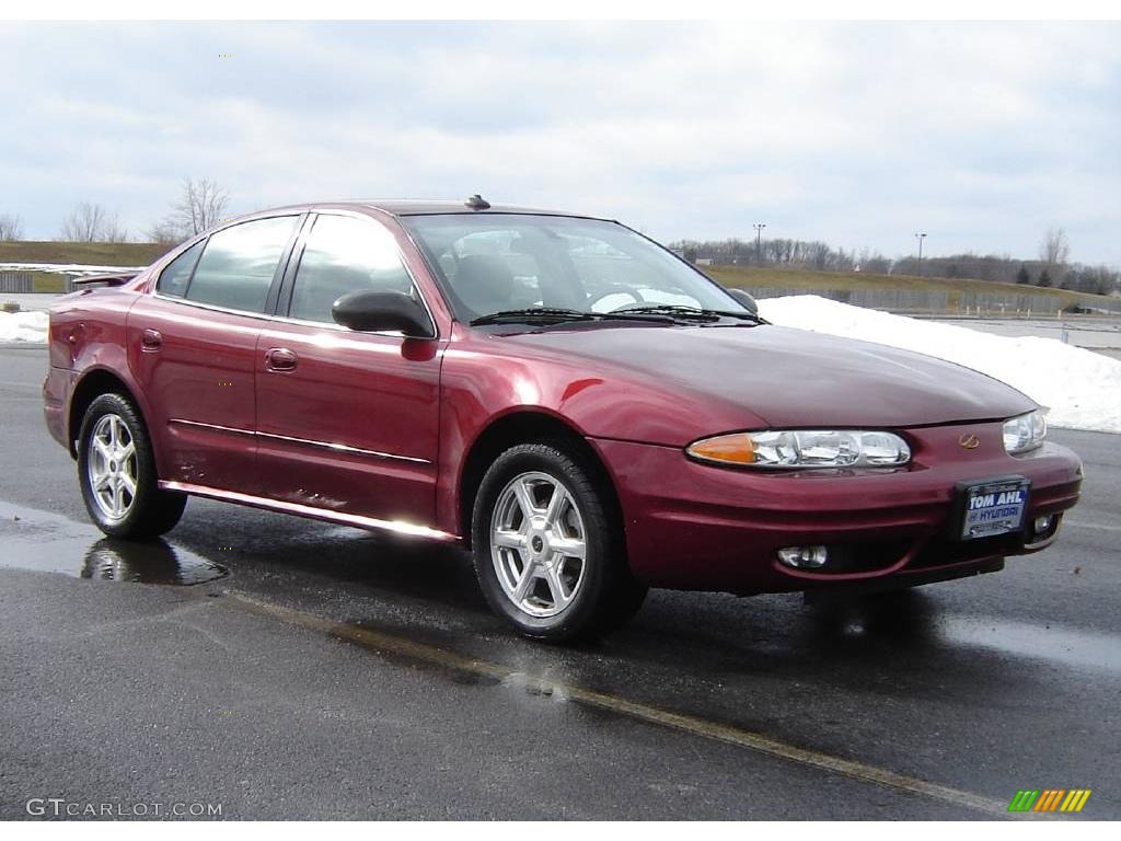2003 Alero GLS Sedan - Ruby Red Metallic / Neutral photo #7
