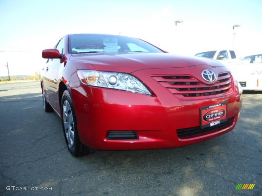 2008 Camry LE - Barcelona Red Metallic / Bisque photo #1