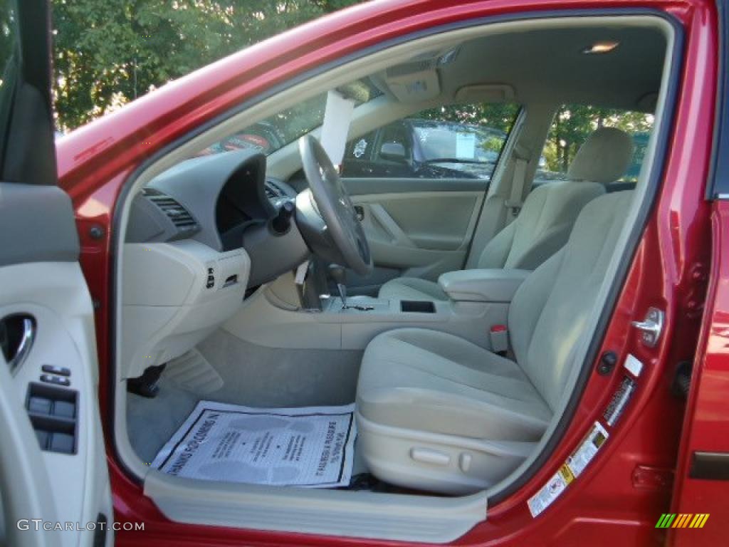 2008 Camry LE - Barcelona Red Metallic / Bisque photo #5